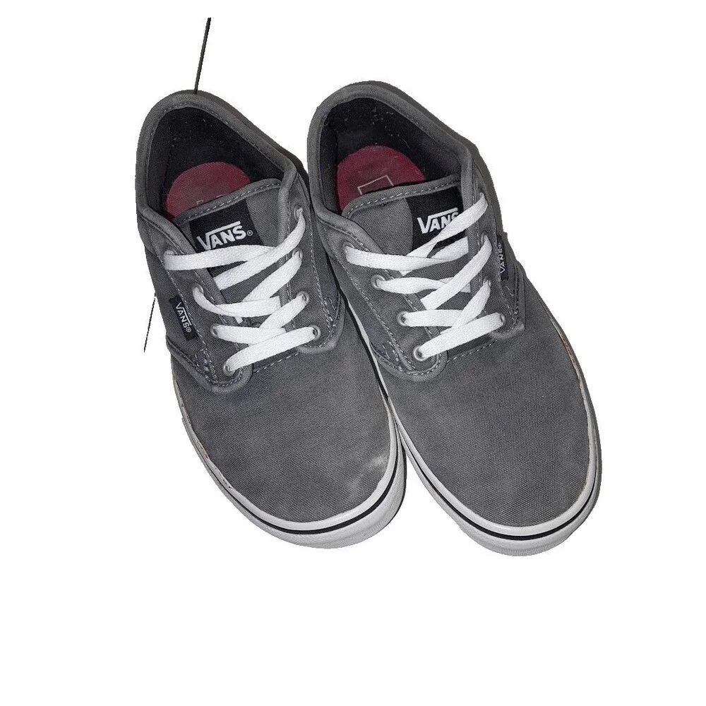 Vans Shoes Youth size 5.0 Atwood Sneakers Gray Canvas Lace Up Skateboard